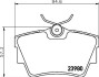 Комплект тормозных колодок, дисковый механизм HELLA 8DB355010761 (фото 2)