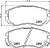 Комплект тормозных колодок, дисковый механизм HELLA 8DB355010-991 (фото 2)