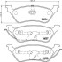 Комплект тормозных колодок, дисковый механизм HELLA 8DB355011061 (фото 2)