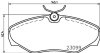 Комплект тормозных колодок, дисковый механизм HELLA 8DB355011-091 (фото 2)