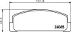 Комплект тормозных колодок, дисковый механизм HELLA 8DB355011-131 (фото 2)