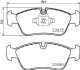 Комплект тормозных колодок, дисковый механизм HELLA 8DB355011281 (фото 2)