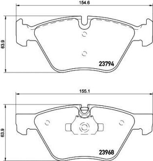 Гальмівні колодки, дискове гальмо (набір) HELLA 8DB355011-321