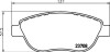 Комплект тормозных колодок, дисковый механизм HELLA 8DB355011331 (фото 2)