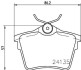 Комплект тормозных колодок, дисковый механизм HELLA 8DB355011501 (фото 2)