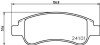 Комплект тормозных колодок, дисковый механизм HELLA 8DB355011521 (фото 2)