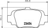 Комплект тормозных колодок, дисковый механизм HELLA 8DB 355 011-551 (фото 2)