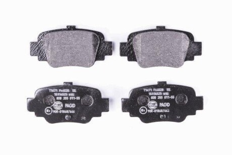 Комплект тормозных колодок, дисковый механизм HELLA 8DB 355 011-551