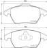 Комплект тормозных колодок, дисковый механизм HELLA 8DB355011811 (фото 2)