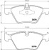 Комплект тормозных колодок, дисковый механизм HELLA 8DB355011941 (фото 2)