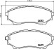 Комплект тормозных колодок, дисковый механизм HELLA 8DB355012381 (фото 2)