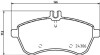 Комплект тормозных колодок, дисковый механизм HELLA 8DB355012-581 (фото 2)