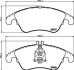 Комплект тормозных колодок, дисковый механизм HELLA 8DB355012621 (фото 2)