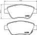 Комплект тормозных колодок, дисковый механизм HELLA 8DB355012831 (фото 1)