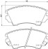 Комплект тормозных колодок, дисковый механизм HELLA 8DB355013041 (фото 2)