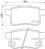 Комплект тормозных колодок, дисковый механизм HELLA 8DB355013631 (фото 2)