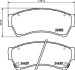 Комплект тормозных колодок, дисковый механизм HELLA 8DB355013761 (фото 2)