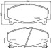 Комплект тормозных колодок, дисковый механизм HELLA 8DB355013-881 (фото 2)