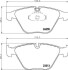 Комплект тормозных колодок, дисковый механизм HELLA 8DB355013-931 (фото 2)