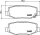 Комплект тормозных колодок, дисковый механизм HELLA 8DB355014381 (фото 2)