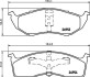 Комплект тормозных колодок, дисковый механизм HELLA 8DB355014971 (фото 1)