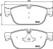 Комплект тормозных колодок, дисковый механизм HELLA 8DB355015061 (фото 2)