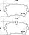 Комплект тормозных колодок, дисковый механизм HELLA 8DB355015201 (фото 2)