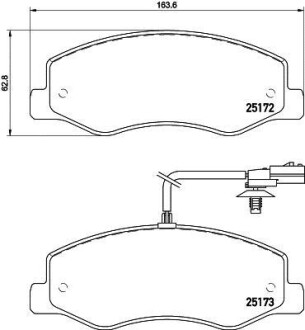 Комплект тормозных колодок, дисковый механизм HELLA 8DB355015-311