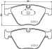 Комплект тормозных колодок, дисковый механизм HELLA 8DB355015391 (фото 2)