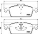 Комплект тормозных колодок, дисковый механизм HELLA 8DB355015711 (фото 2)