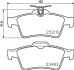 Комплект тормозных колодок, дисковый механизм HELLA 8DB355015741 (фото 2)