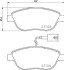 Комплект тормозных колодок, дисковый механизм HELLA 8DB355015791 (фото 1)