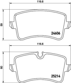 Комплект тормозных колодок, дисковый механизм HELLA 8DB355016-061