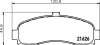 Комплект тормозных колодок, дисковый механизм HELLA 8DB 355 016-501 (фото 2)