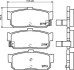 Комплект тормозных колодок, дисковый механизм HELLA 8DB 355 016-561 (фото 2)