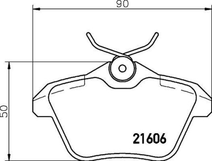 Комплект тормозных колодок, дисковый механизм HELLA 8DB 355 018-291