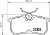 Комплект тормозных колодок, дисковый механизм HELLA 8DB355018411 (фото 1)