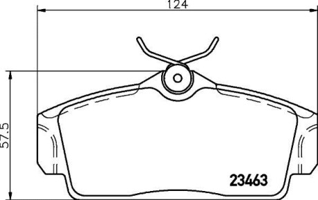 Комплект тормозных колодок, дисковый механизм HELLA 8DB355018441