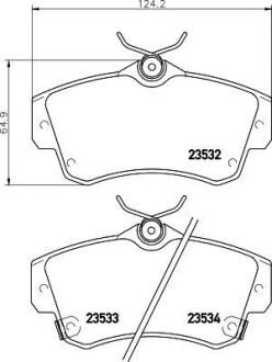 Комплект тормозных колодок, дисковый механизм HELLA 8DB355018651