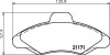 Комплект тормозных колодок, дисковый механизм HELLA 8DB 355 019-041 (фото 1)