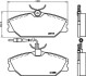 Комплект тормозных колодок, дисковый механизм HELLA 8DB 355 019-181 (фото 1)