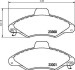 Комплект тормозных колодок, дисковый механизм HELLA 8DB 355 019-291 (фото 1)