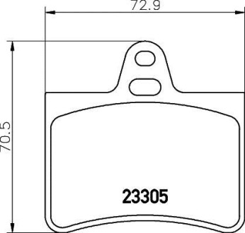 Комплект тормозных колодок, дисковый механизм HELLA 8DB 355 019-441