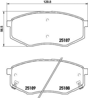 Комплект тормозных колодок, дисковый механизм HELLA 8DB355019-791