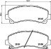 Комплект тормозных колодок, дисковый механизм HELLA 8DB 355 020-171 (фото 1)