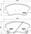 Комплект тормозных колодок, дисковый механизм HELLA 8DB355020231 (фото 1)