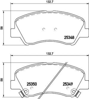 Комплект тормозных колодок, дисковый механизм HELLA 8DB355020231