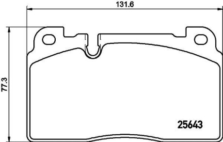 Комплект тормозных колодок, дисковый механизм HELLA 8DB355020241