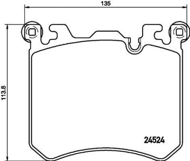 Дисковые тормозные колодки HELLA 8DB355020431