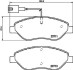 Комплект тормозных колодок, дисковый механизм HELLA 8DB355020561 (фото 1)